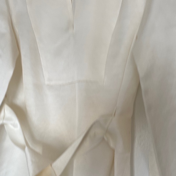 J Crew Linen Blend Cream Midi XS - Picture 7 of 15